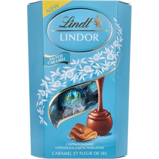 Bonbones LINDT Caramelo y Sal 200 Gr | Cash Borosa