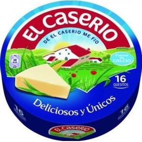 Queso Porciones CASERIO 8 U  Ligth 125 Gr | Cash Borosa