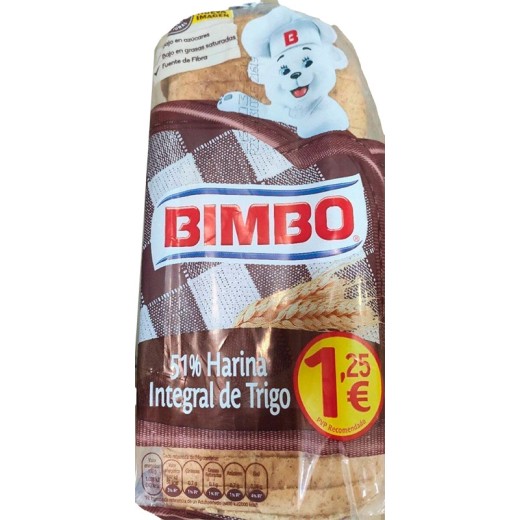 Pan de Molde Integral 50% BIMBO  480 GR | Cash Borosa