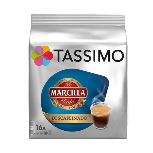 Capsulas Cafe Tassimo MARCILLA Esp. Descafe | Cash Borosa