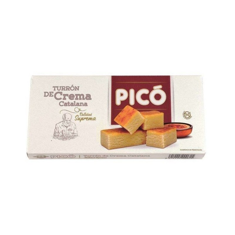 Turron de Crema Catalana Calidad Suprema PICO 200 GR | Cash Borosa