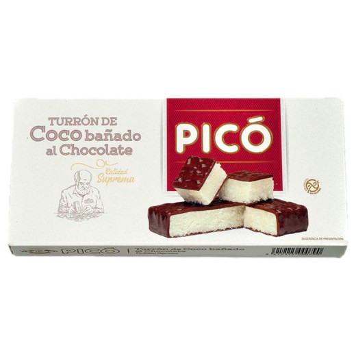 Turron de Coco Chocolate Calidad Suprema PICO 200 GR | Cash Borosa