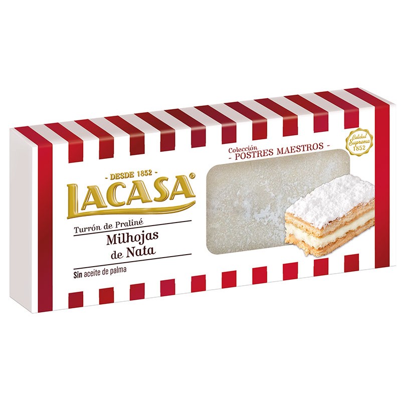 Turron LACASA PRALINE Milhojas  200 GR | Cash Borosa