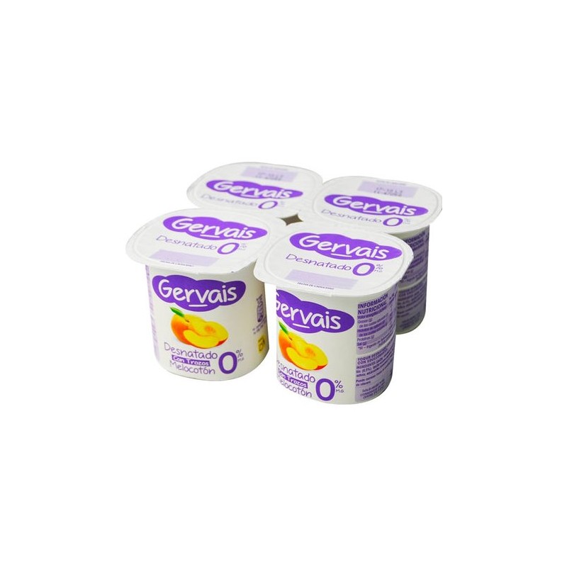 Yogur con Trozos Fresas GERVAIS Desnatado 0% X4 | Cash Borosa