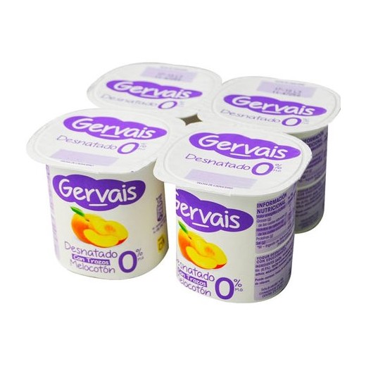 Yogur con Trozos Fresas GERVAIS Desnatado 0% X4 | Cash Borosa