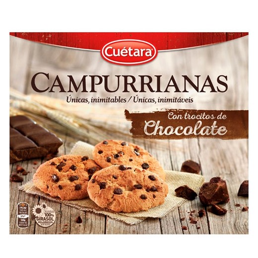Galleta Campurrianas Trozos Chocolate 450 GR | Cash Borosa