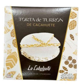 Torta Imperial Turron Duro Cacahuete LA CABALGATA 120 GR | Cash Borosa