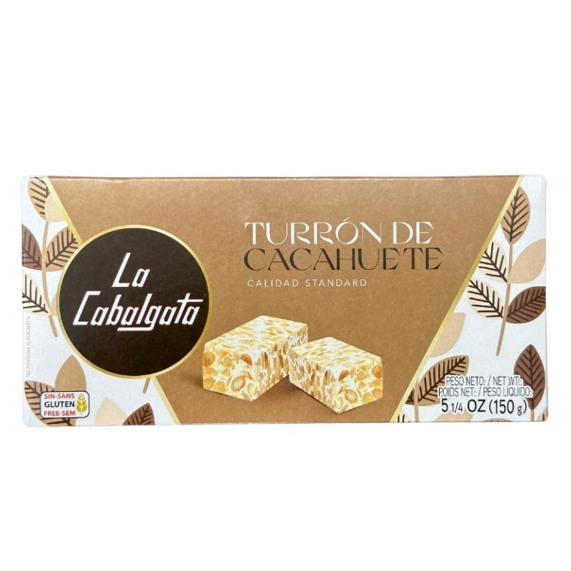 Turron Duro Cacahuete LA CABALGATA 150 GR | Cash Borosa