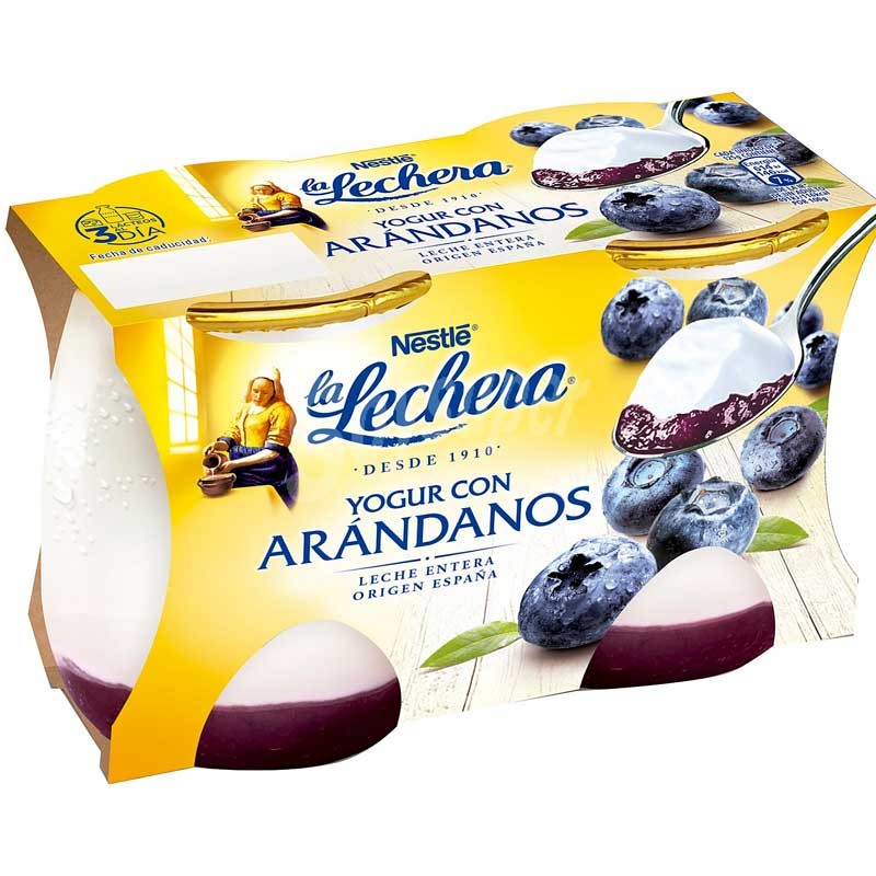 Yogur con Arandanos LA LECHERA Cristal X2 | Cash Borosa