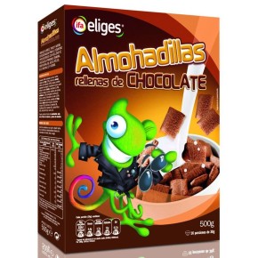 Cereales  Almohadillas Rellenas Chocolate 500 GR | Cash Borosa