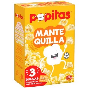 Palomitas Micro Popitas Pack 3 Und Sabor Mantequilla
