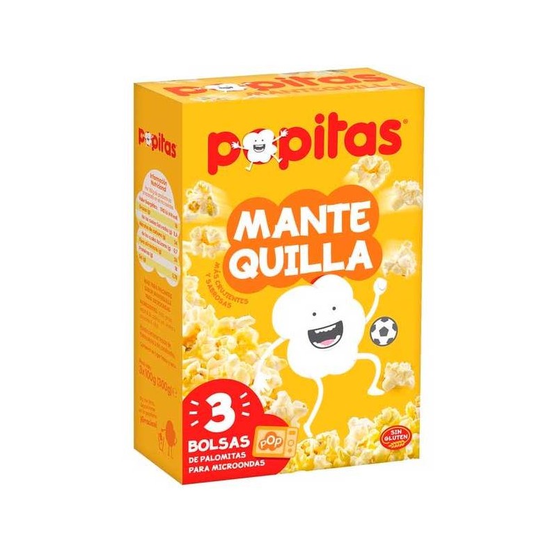 Palomitas Micro Popitas Pack 3 Und Sabor Mantequilla | Cash Borosa