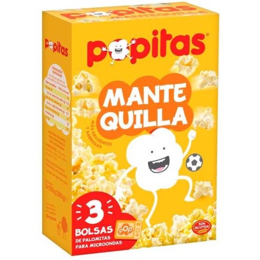 Palomitas Micro Popitas Pack 3 Und Sabor Mantequilla | Cash Borosa