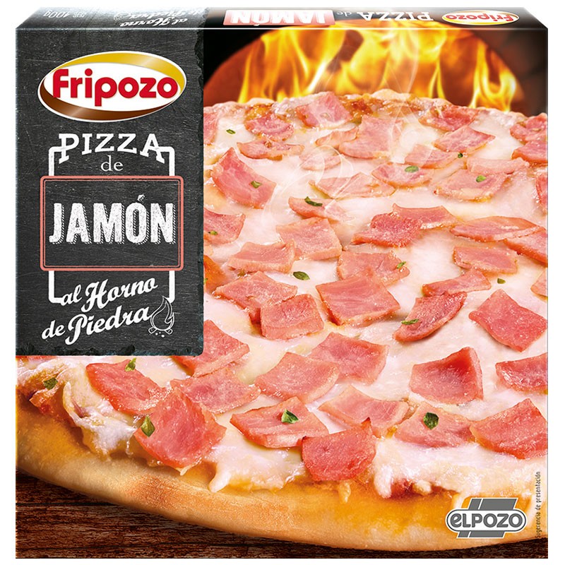 Pizza FRIPOZO Horno de Piedra Jamon y Queso  400 GR | Cash Borosa