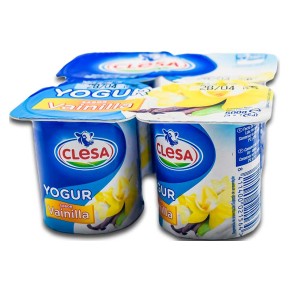 Yogur Sabor Fresa CLESA X4 | Cash Borosa