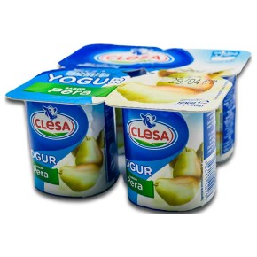 Yogur Sabor Pera CLESA X4