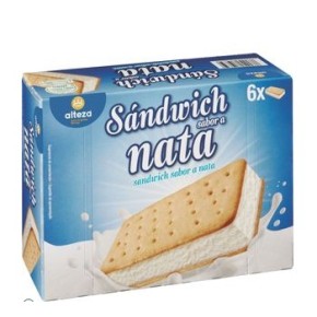 Helado Sandwich Nata ALTEZA PACK 6 UND