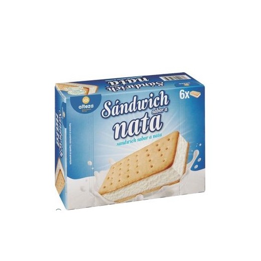 Helado Sandwich Nata ALTEZA PACK 6 UND | Cash Borosa
