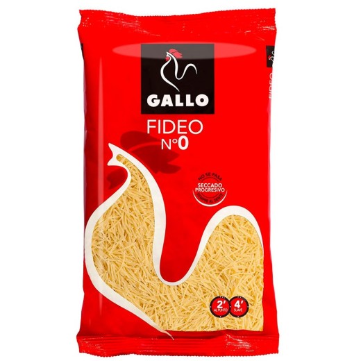 Fideo 0 Pasta GALLO 250 Gr | Cash Borosa