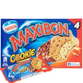 Helado Sanwich MAXIBON Cookie Pack 4 UND | Cash Borosa