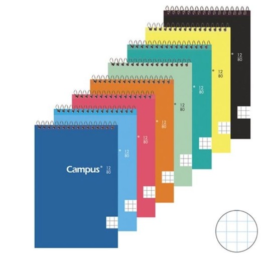 Bloc de Notas CAMPUS 80 H.10.5 x 7.7 Cm Color Surt. 60 Gr. | Cash Borosa