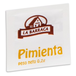 Pimienta Monodosis  0,4 GR  Barraca Caja de 400 UND