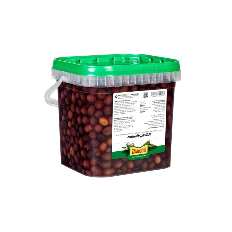 Aceitunas Negras Cuquillo Borosa 2.250 KG | Cash Borosa