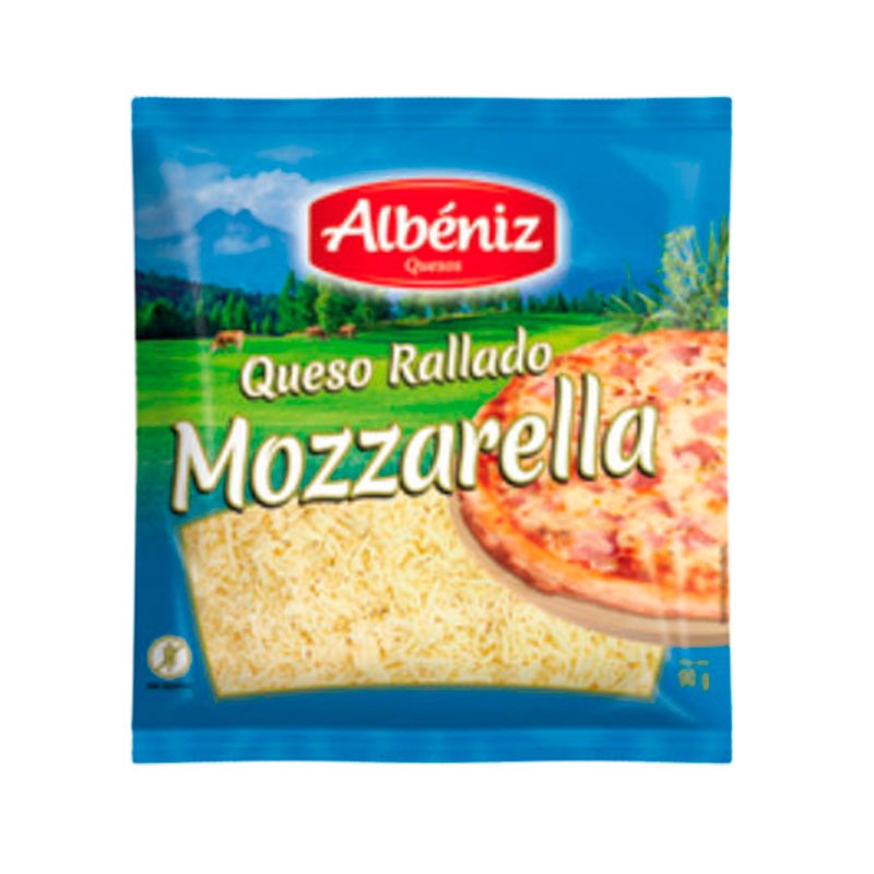 Queso Rallado Mozzarella 70%  + Queso 30% ALBENIZ 1 KG | Cash Borosa
