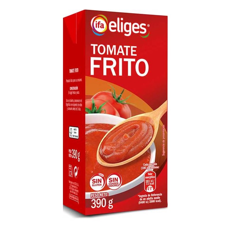 Tomate Frito IFA Brick 390 Gr | Cash Borosa