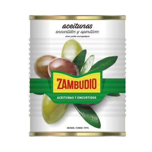 Aceitunas Verdes Deshuesadas ZAMBUDIO 5KG | Cash Borosa