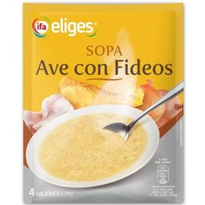 Sopa Ave con Fideos IFA 80 GR