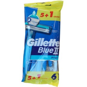 Maquinilla de Afeitar GILLETTE Blue II Pack 5+1 | Cash Borosa