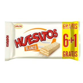 Barritas HUESITOS Chocolate Blanco Pack 6 und