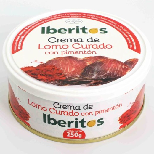 IBERITOS 250 GR Crema Caña De Lomo Pimen | Cash Borosa