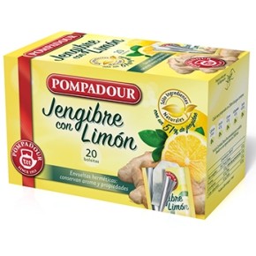 Infusion Jengibre Limon POMPADOUR 20 U | Cash Borosa
