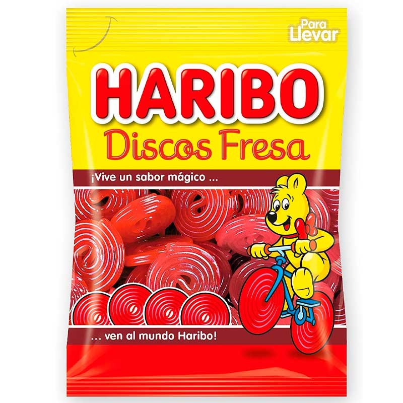 Gominolas HARIBO 80 GR Discos De Fresa | Cash Borosa