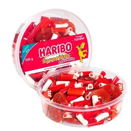 Gominolas HARIBO Tarro Favoritos Red Mix 500 GR | Cash Borosa