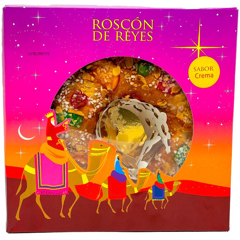 ROSCON DE REYES RELLENO CREMA  750 GR | Cash Borosa