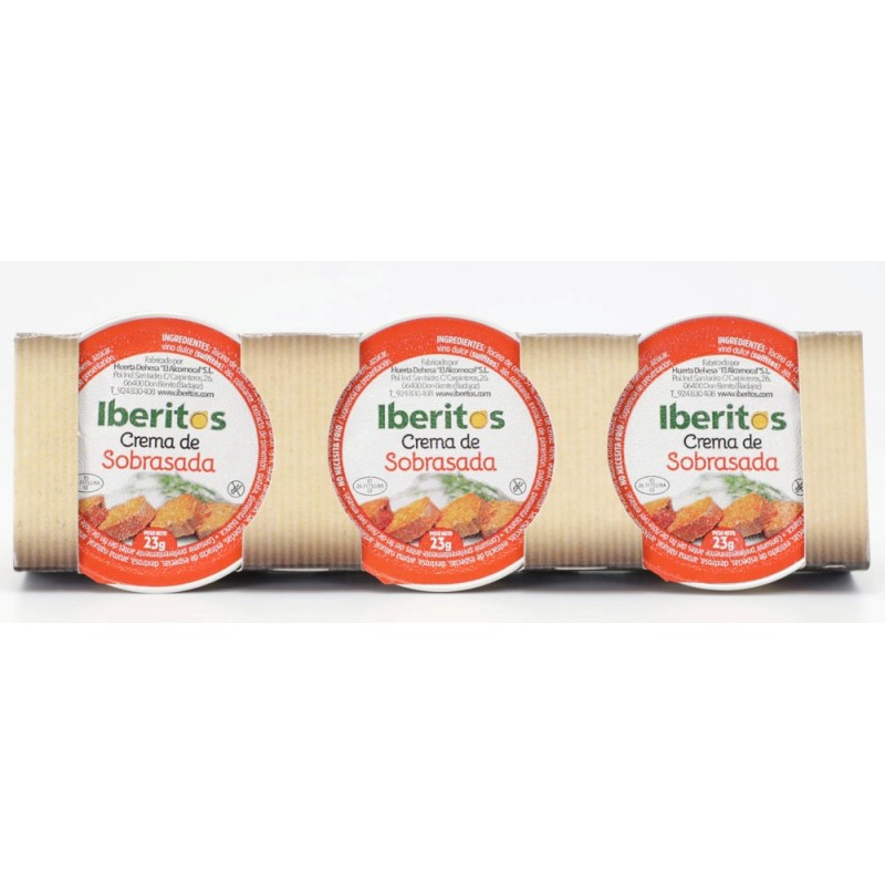 IBERITOS Pack-3 Sobrasada 23GR | Cash Borosa