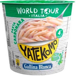 Pasta Carbonara Plato G.BLANCA YATEKOMO 100 GR | Cash Borosa