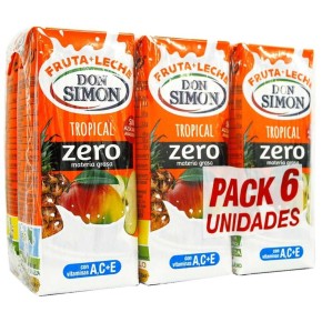 Fruta + Leche Tropical DON SIMON Pack 6 X 20 CL