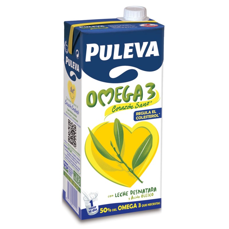 Leche Desnatada Omega 3 PULEVA 1 L | Cash Borosa