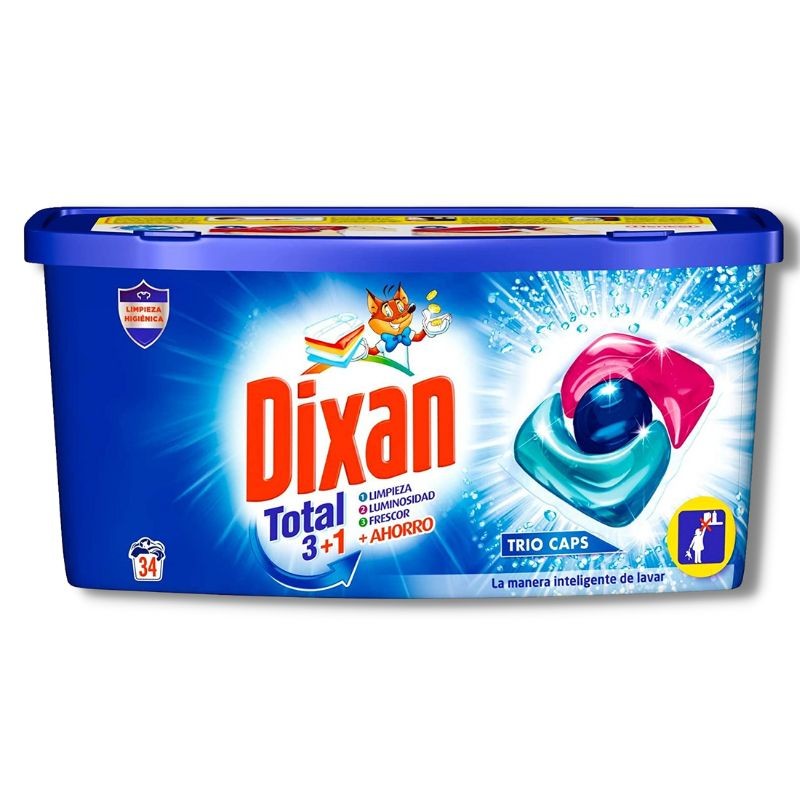 Detergente Ropa DIXAN Capsulas TRIO 34 Und | Cash Borosa