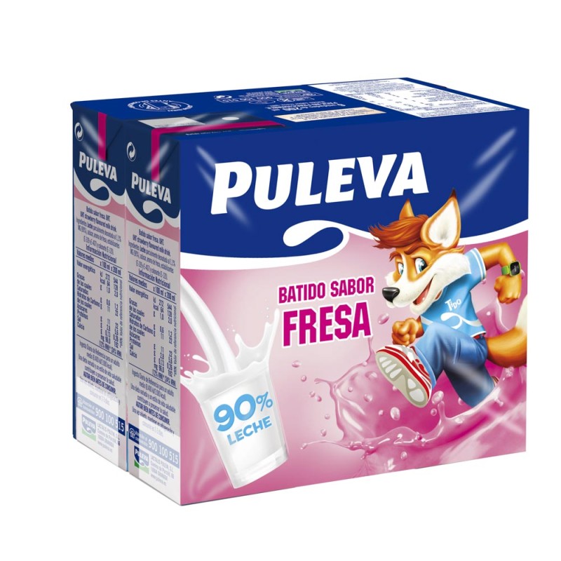 Batido Fresa PULEVA Pack 6 UND | Cash Borosa