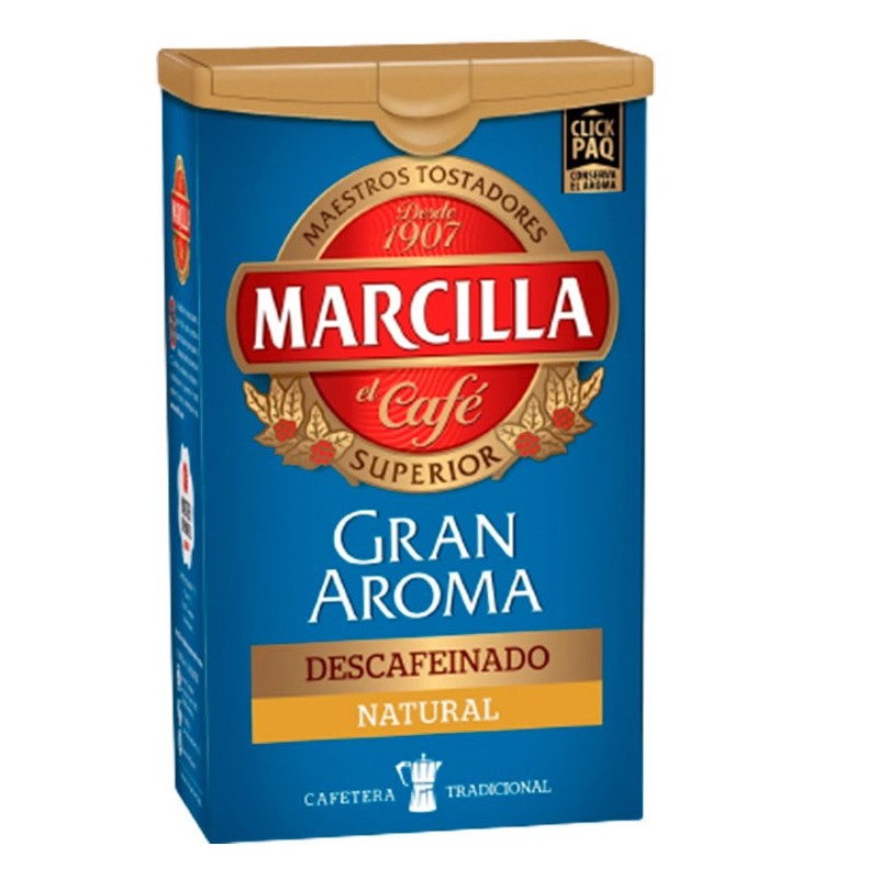 Cafe Molido MARCILLA Descafeinado Natural MARCILLA  200 GR | Cash Borosa