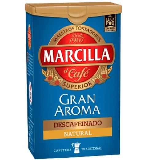 Cafe Molido MARCILLA Descafeinado Natural MARCILLA  200 GR | Cash Borosa