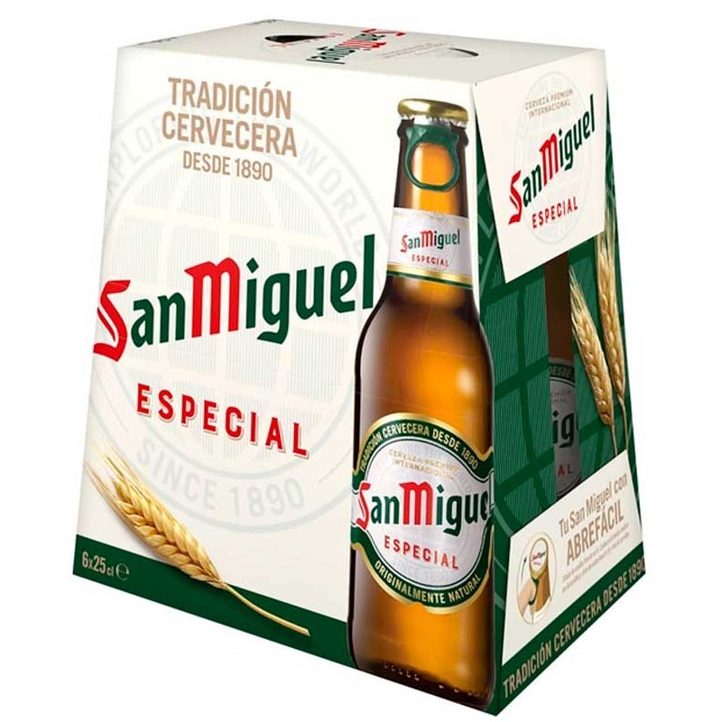 Cerveza Botellin SAN MIGUEL Pack 6 UND X 25 CL | Cash Borosa