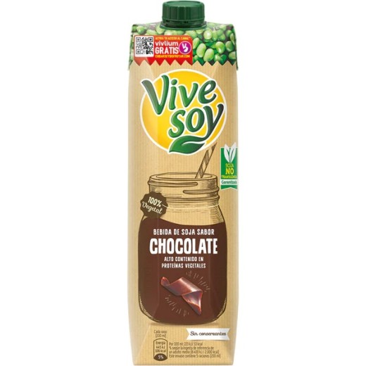 Bebida de Soja VIVESOY Chocolate 1 L | Cash Borosa