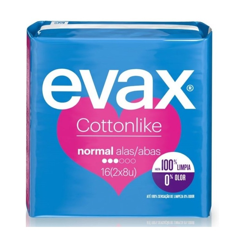 Compresa EVAX  Cottonlike Normal C/A 16 UND | Cash Borosa