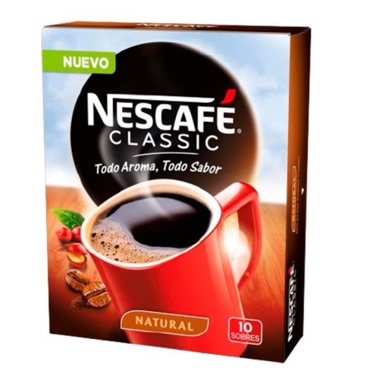 Cafe Soluble Natural NESCAFE 10 Sobres | Cash Borosa
